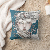 Coussin décoratif Déesse du lotus bleu クッション (ブランケット)