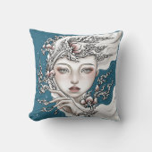 Coussin décoratif Déesse du lotus bleu クッション (正面)