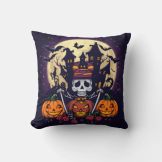 Coussin Décoratif d'Halloween - "Home Sweet Haunte クッション