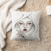 Coussin décoratif fille enfumée  クッション (ブランケット)