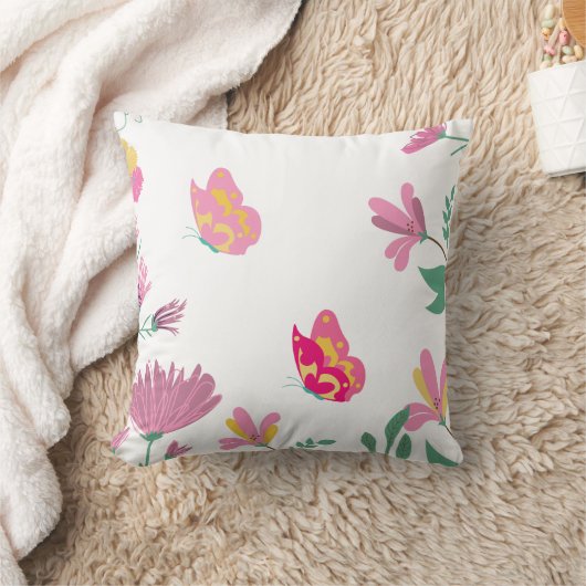 Coussin  décoratif fleuré  printemps クッション (ブランケット)