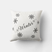 Coussin décoratif flocon de neige クッション (裏面)