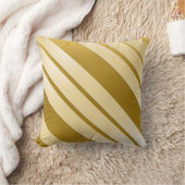 Coussin décoratif GOLD décor "Lignes Obliques" クッション (ブランケット)