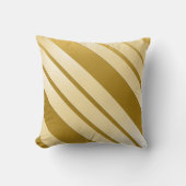 Coussin décoratif GOLD décor "Lignes Obliques" クッション (正面)