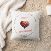 Coussin décoratif -  Heart 99% Charged クッション (ブランケット)