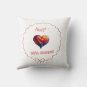 Coussin décoratif -  Heart 99% Charged クッション (裏面)