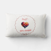 Coussin décoratif -  Heart 99% Charged ランバークッション (裏面)