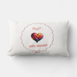 Coussin décoratif -  Heart 99% Charged ランバークッション