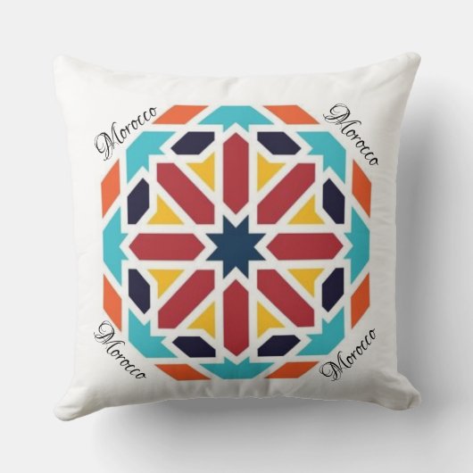 Coussin décoratif L'art du zellige クッション (裏面)