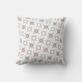 Coussin décoratif motifs noir blanc rouge クッション (正面)
