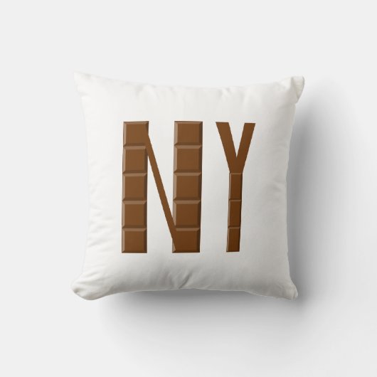 Coussin Décoratif NEW YORK CHOCOLAT クッション (正面)