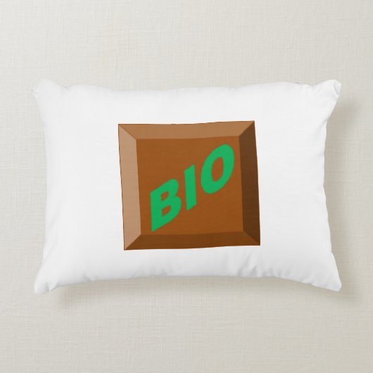 Coussin décoratif pour enfants  CHOCOLAT  BIO アクセントクッション (正面)