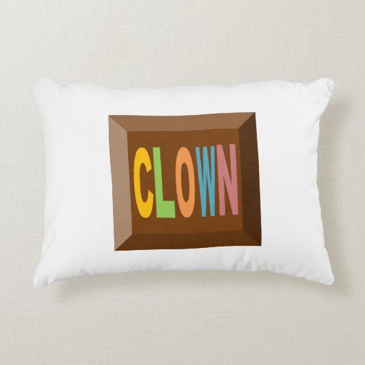 Coussin décoratif pour enfants CHOCOLAT  CLOWN アクセントクッション (正面)