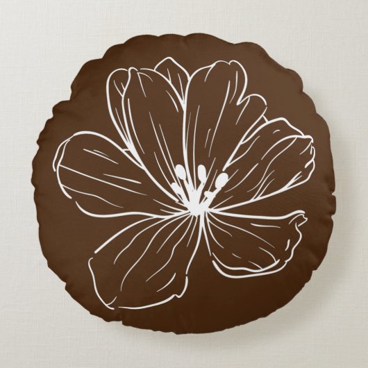 Coussin décoratif rond (40,6 cm)  ラウンドクッション (正面)