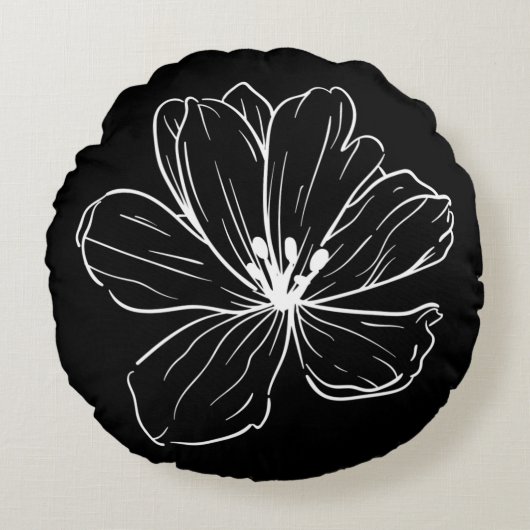 Coussin décoratif rond (40,6 cm)  ラウンドクッション (正面)