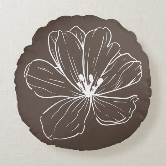 Coussin décoratif rond (40,6 cm)  ラウンドクッション (正面)