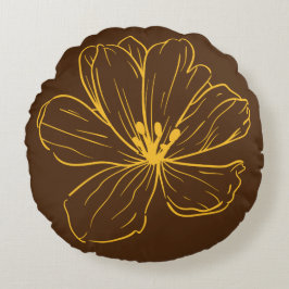 Coussin décoratif rond (40,6 cm) Une petite fleur  ラウンドクッション