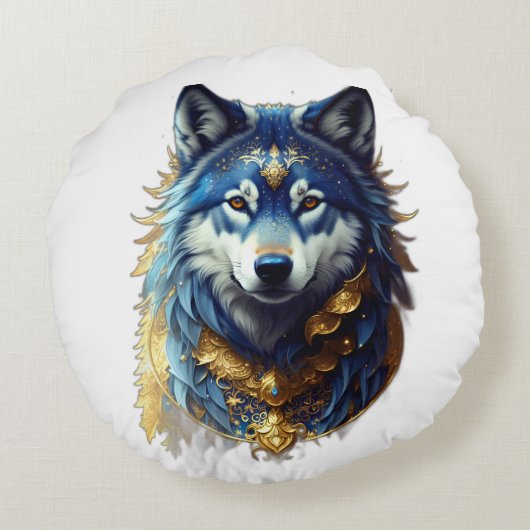 Coussin décoratif rond deux design différents  ラウンドクッション (裏面)