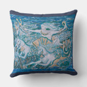 coussin décoratif thème mer poseidon クッション (裏面)