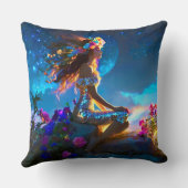 Coussin Déesse Intérieure paillette floral クッション (裏面)