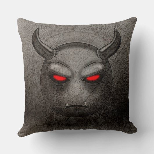 Coussin Devilmoji Vintage クッション (裏面)