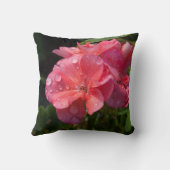 Coussin, fleur rose クッション (裏面)