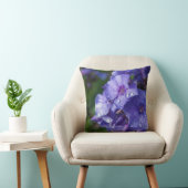 Coussin fleur violet avec la rosée du matin クッション (椅子)