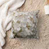Coussin, fleurs blanche クッション (ブランケット)