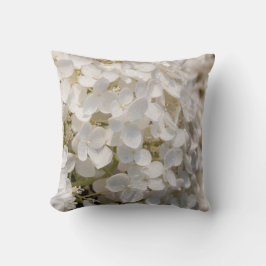 Coussin, fleurs blanche クッション