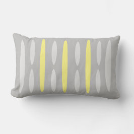 coussin gris-jaune ランバークッション
