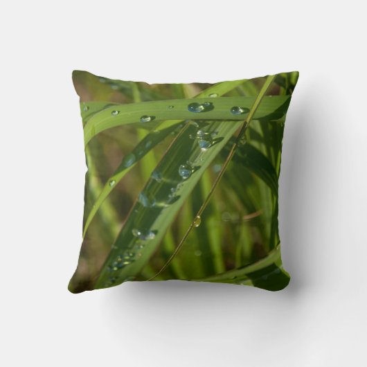 Coussin, herbe avec la rosée クッション (裏面)