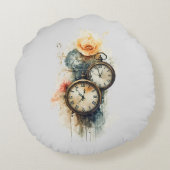 coussin horloges ラウンドクッション (裏面)
