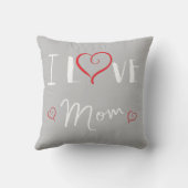 Coussin I love Mom - Fêtes des mères -Cadeau pour  クッション (裏面)