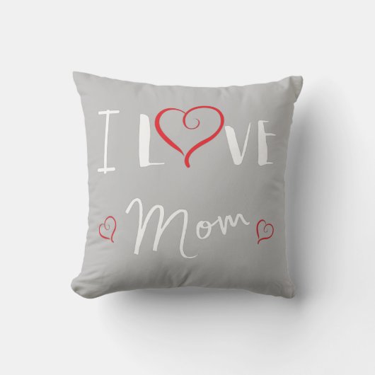 Coussin I love Mom - Fêtes des mères -Cadeau pour  クッション (正面)