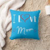 Coussin I love Mom - Fêtes des mères -Maman クッション (ブランケット)