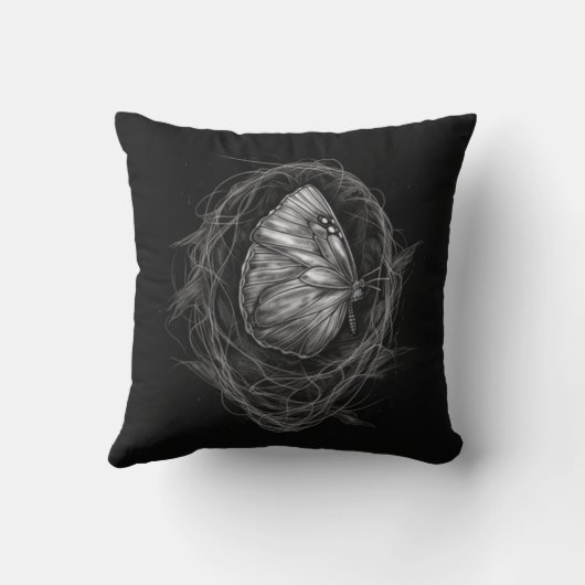 Coussin imprimé Papillon クッション (裏面)