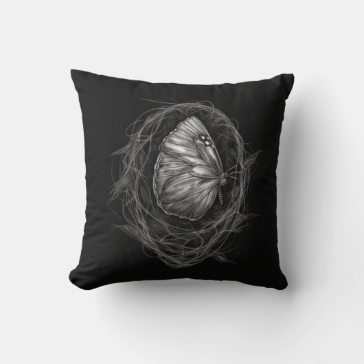Coussin imprimé Papillon クッション (正面)