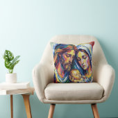 Coussin Jésus Marie et Joseph クッション (椅子)