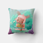 Coussin little girl deer クッション (裏面)