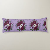 Coussin Long Décoratif - Bouquet de Violettes ボディピロー (裏面)