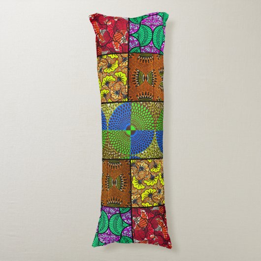 Coussin Long Wax Africain ボディピロー (正面縦)