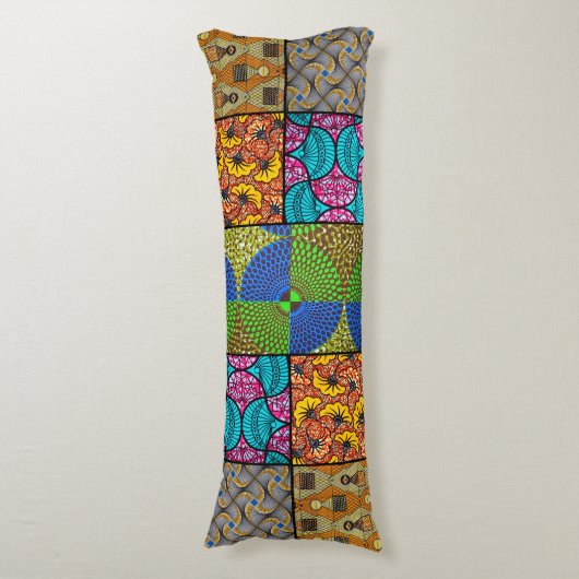 Coussin Long Wax Africain ボディピロー (正面縦)