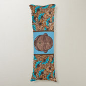Coussin Long Wax africain ボディピロー (正面縦)