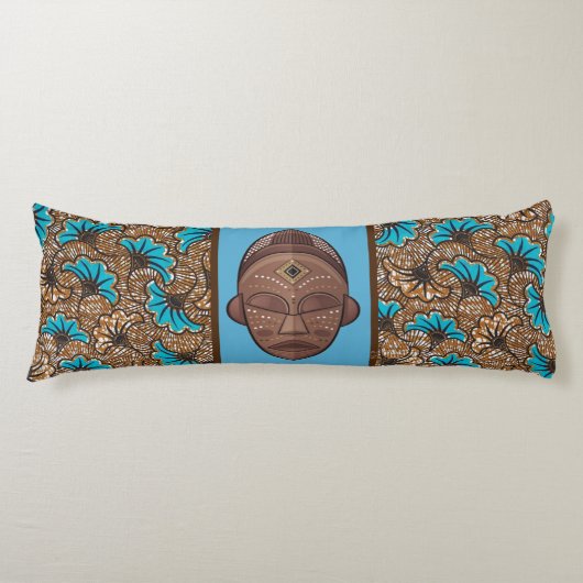 Coussin Long Wax africain ボディピロー (正面)