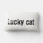 Coussin Lucky cat ランバークッション (正面)