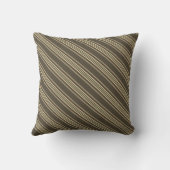 Coussin Motif lignes gris et sepia クッション (裏面)