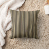 Coussin Motif lignes gris et sepia クッション (ブランケット)