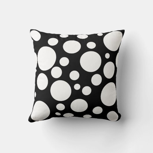 Coussin motif pois de différentes tailles クッション (裏面)