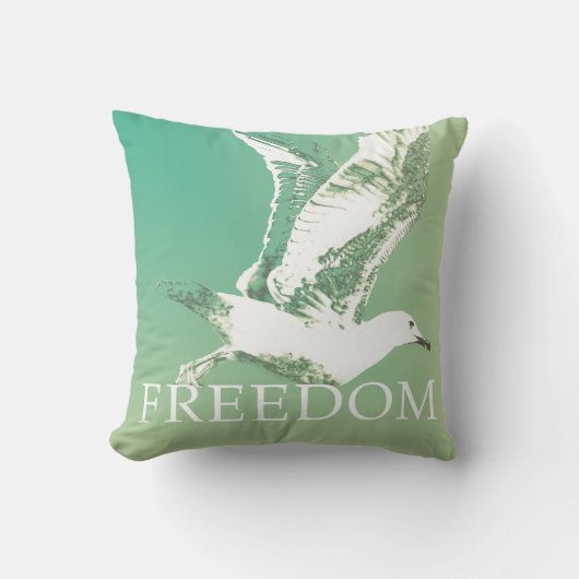 Coussin mouette freedom vintage クッション (正面)