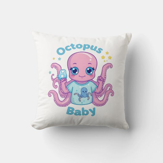 Coussin Octopus Baby  クッション (正面)